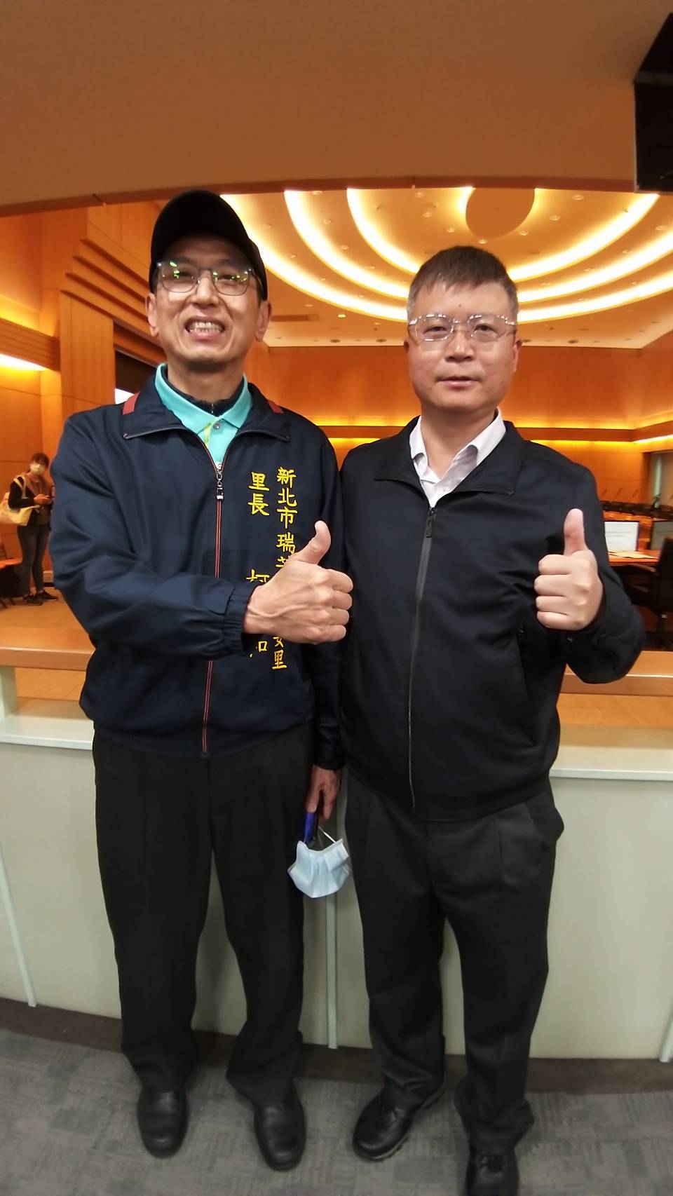 區長及防汛有功龍安里長柯瑞和