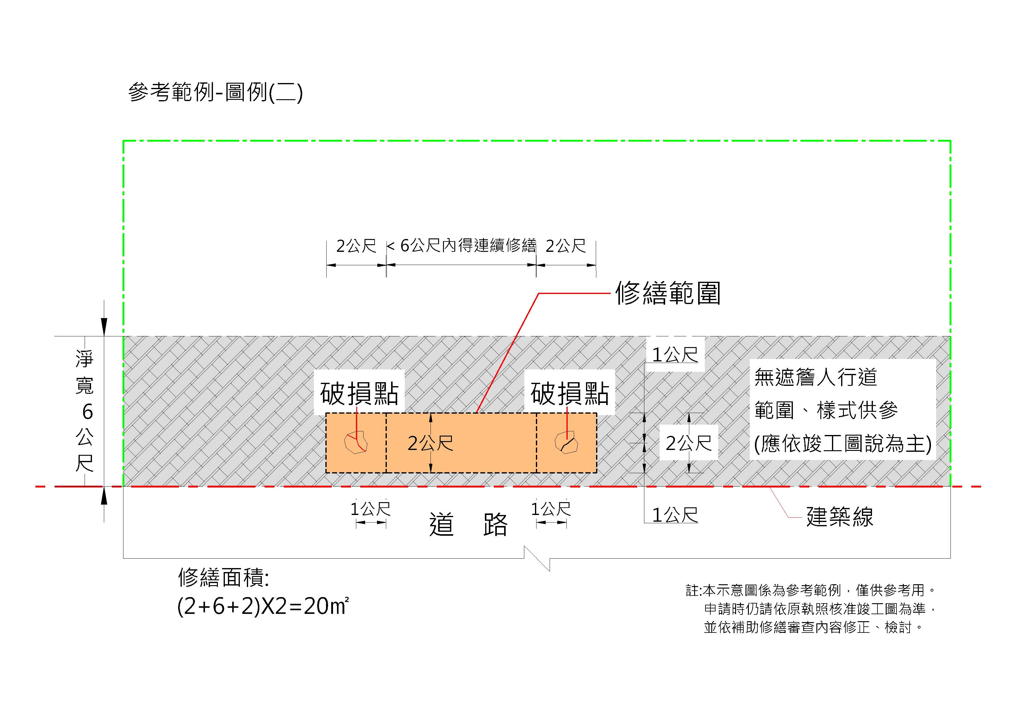 圖例-無遮簷人行道