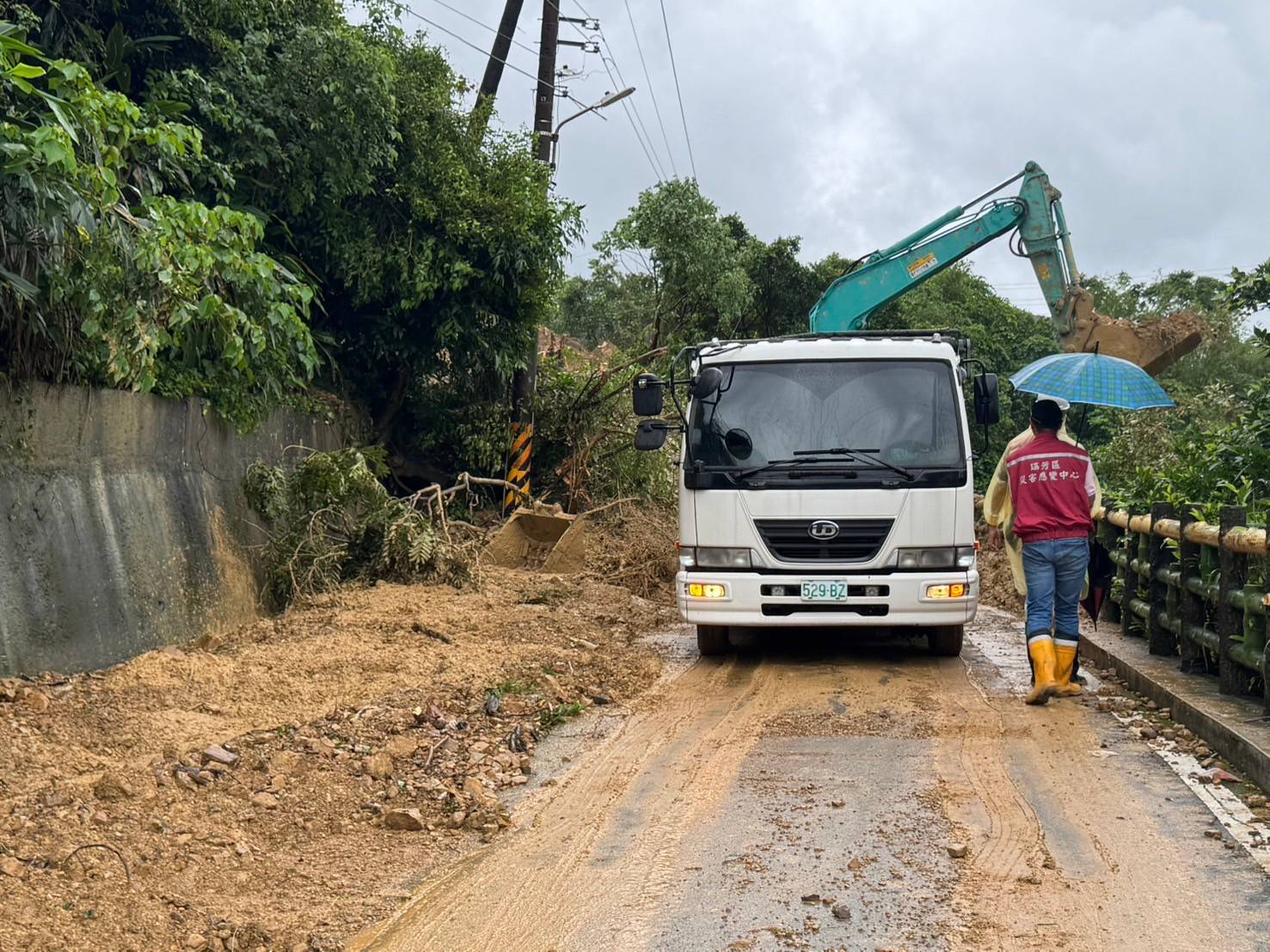 3市長視察阿美家園邊坡搶災