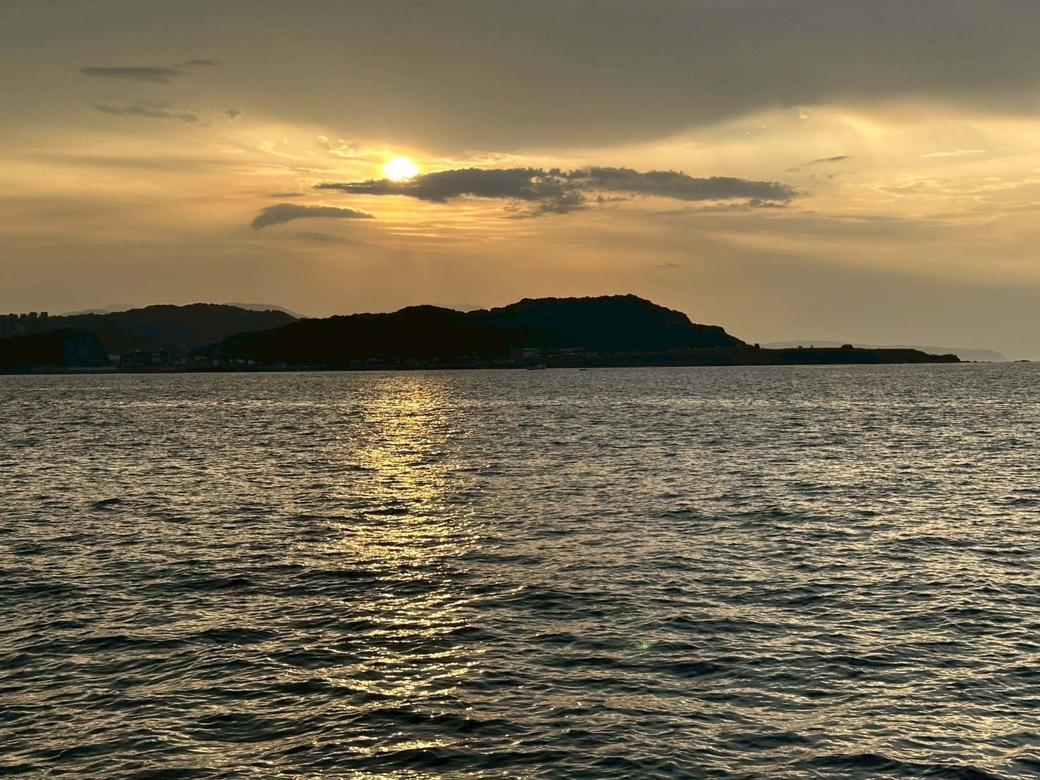「深澳漁港」方向的海景夕陽2