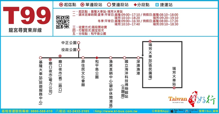 基隆客運T99路線圖